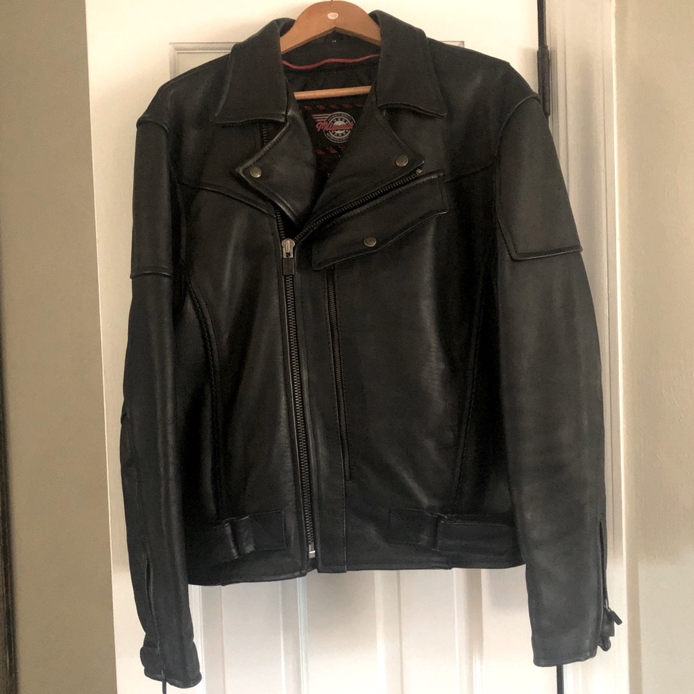 Milwaukee Leather Motorcycle Black Jacket